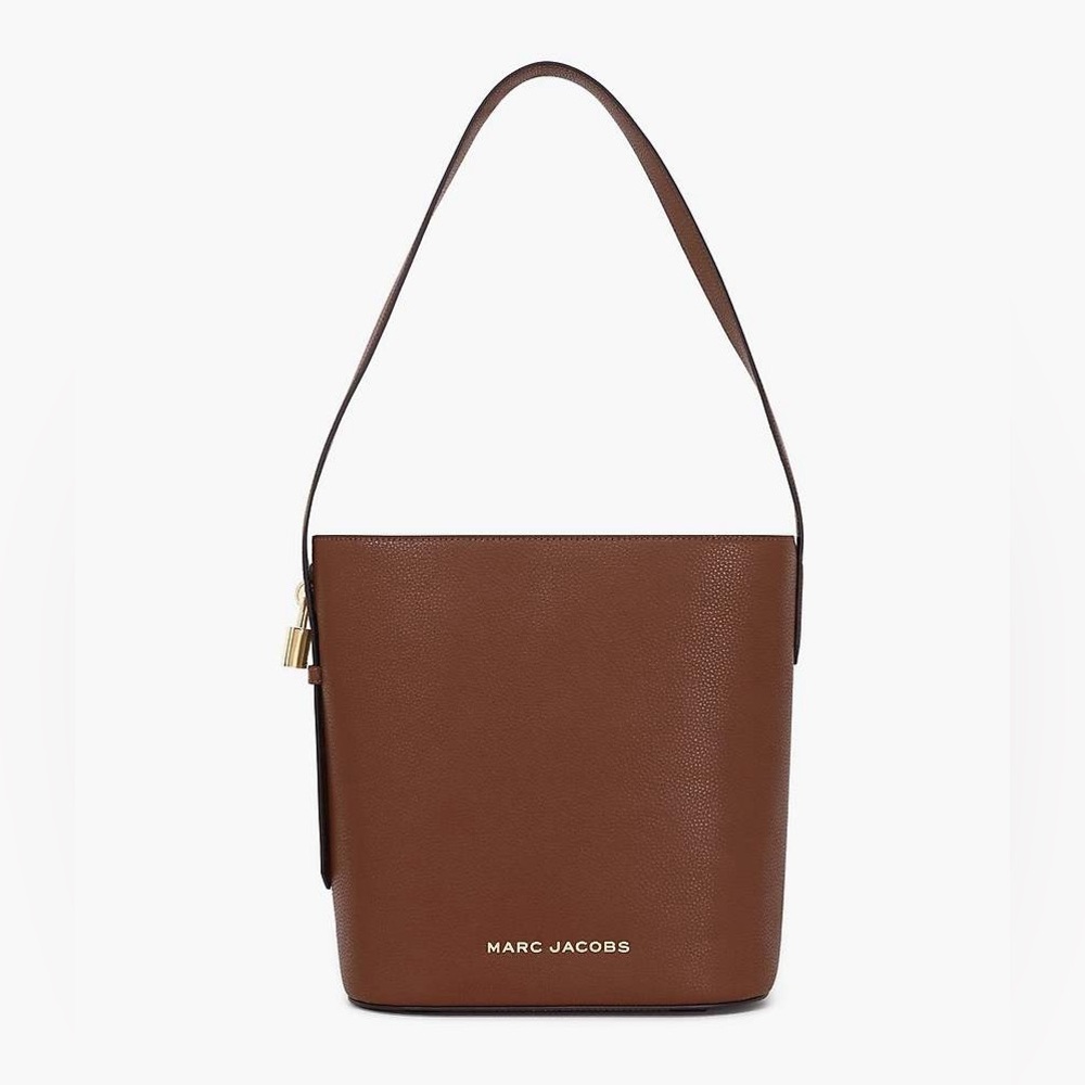 ♥️👜♥️ MARC JACOBS LARGE DRIFTER BROWN LEATHER BUCKET BAG